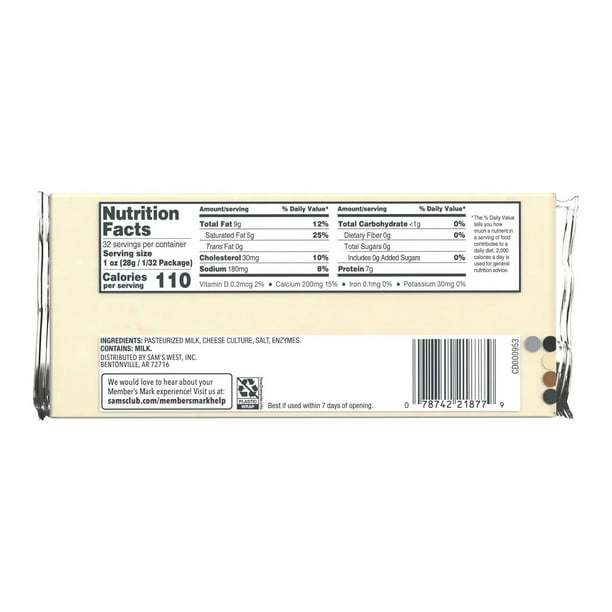 Member's Mark Extra Sharp White Cheddar Cheese 32 oz. - Samsclub.com