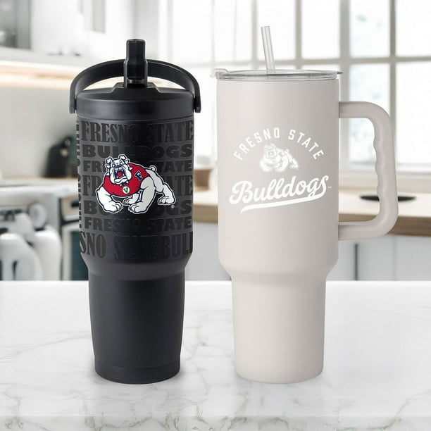 【新品】　Bull &Bull ロゴプリントセットアップ 上Lサイズ&下Mサイズ Logo Brands Fresno State Bulldogs Stainless Steel Tumbler Set