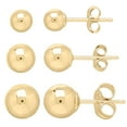 thumbnail image 1 of Ball Stud Earring Set in 14K Gold, 1 of 6