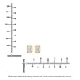 thumbnail image 3 of Lab Created Fancy Cut Diamond Stud Earrings in 14K Gold, 3 of 6