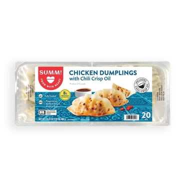SUMM! Chicken Dumplings with Chili Crisp Oil, 2PK (16.23 oz)
