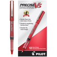 thumbnail image 1 of Pilot Precise V5 Roller Ball Precision Point Stick Pens, Extra-Fine, Red, 12 ct., 1 of 5