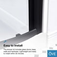 thumbnail image 14 of Breeze 36” x 36” x 77” Corner Shower Kit with Clear Glass, Walls, Base and Hardware, 14 of 20