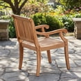 thumbnail image 9 of Cambridge Casual Mosko Teak Outdoor Dining Patio Set, 5pc, 9 of 11
