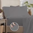thumbnail image 3 of Purity Home 100% Organic Cotton Brushed Percale Sheet Set, Assorted Sizes, 3 of 9