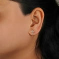 thumbnail image 5 of 0.20 CT. T.W. Round Cut Diamond Cross Stud Earrings in 14K Gold, 5 of 5
