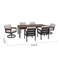 thumbnail image 8 of Mirador Nassau Patio Dining Set with Sunbrella Fabric, 7pc, 8 of 11