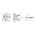 thumbnail image 3 of 1.95 CT. T.W. Round Cut Solitaire Diamond Stud Earrings in 14K Gold, 3 of 8