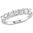 thumbnail image 1 of 0.95 CT. T.W. Round Cut Diamond Semi Eternity Band in 14K Gold, 1 of 7
