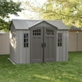 thumbnail image 1 of Lifetime 10' x 8'  Rough Cut Outdoor Storage Shed, 1 of 26