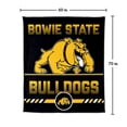 thumbnail image 7 of Logo Brands Bowie State Bulldogs 60"x70" Super Plush Blanket, 7 of 7