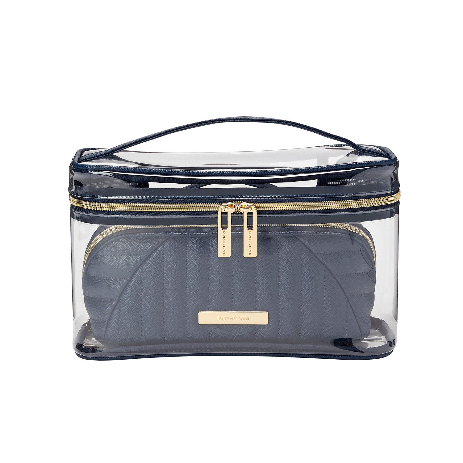 Tartan + Twine Train Case Cosmetic Bag