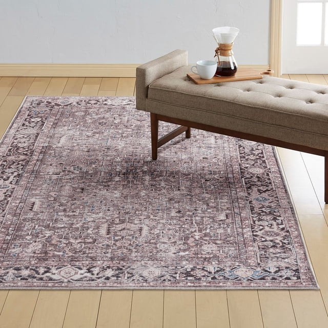 Everwash Callaghan Edith Washable Area Rug, Assorted Colors & Sizes