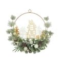 thumbnail image 2 of Member's Mark 24" Pre-Lit Village Wreath, 2 of 5