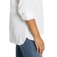 thumbnail image 3 of Nine West Women's Long Sleeve Double Gauze Button Up, 3 of 7