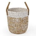 thumbnail image 4 of Raffia and Sisal Camo Baskets with Jute Rope Ear Handles, Set of 2, 4 of 6