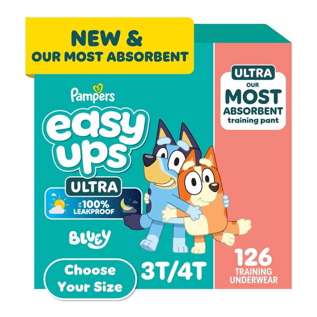 Pampers Easy Ups Training Pants Underwear, Sizes 2T-6T