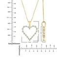 thumbnail image 6 of Round Cut Heart Diamond Pendant Necklace in 14K Gold, 6 of 8