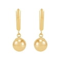 thumbnail image 2 of Three Bead Pendant Necklace and Drop Earrings Set in 14K Gold, 2 of 12