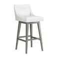 thumbnail image 2 of HH2 Home Upholstered Tapered Back Wood Adjustable Height Swivel Bar Stool, 2 of 19