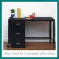 thumbnail image 14 of Hirsh 3-Drawer Letter Width Vertical File Cabinet with Pencil Drawer, Black, 14 of 21