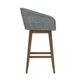 thumbnail image 8 of HH2 Home Upholstered Barrel Back Wood Adjustable Height Swivel Bar Stool, 8 of 19