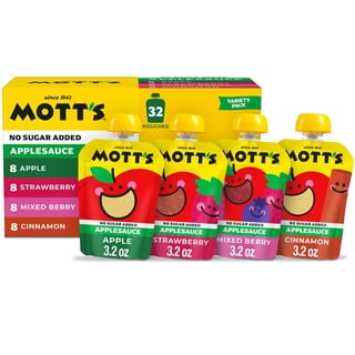 Mott's No Sugar Added Applesauce Variety Pack, 3.2 oz., 32 ct.