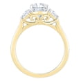 thumbnail image 4 of 2.46 CT.T.W. Moval & Half Moon Cut Lab Created Diamond Ring in 18K Gold, 4 of 10