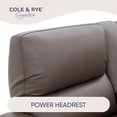 thumbnail image 7 of Cole & Rye Signature Leather 6-Piece Dual Power Sectional with Storage Console, 7 of 11