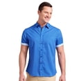 thumbnail image 4 of Nick Graham Men's Performance Short Sleeve Woven Sport Shirt, 4 of 9