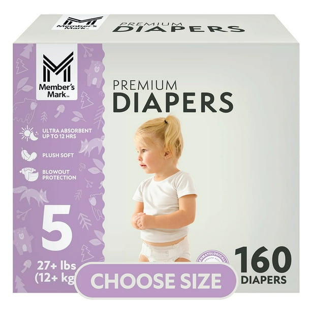 Member's Mark Premium Baby Diapers, Sizes: Newborn
