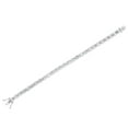thumbnail image 2 of Lab Created White Sapphire Gemstone Tennis Bracelet in Sterling Silver, 2 of 4