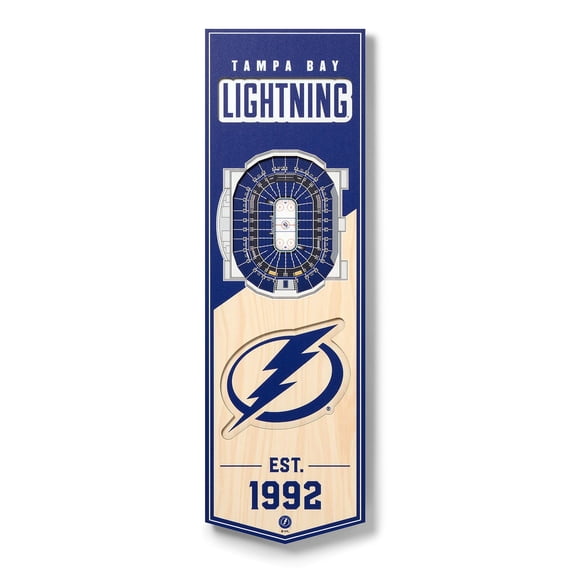 YouTheFan NHL 3D Stadium View 6x19 Banner, Assorted Teams