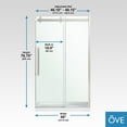 thumbnail image 5 of OVE Decors Bel 48" W x 78-3/4" H Frameless Soft-Close Sliding Shower Door, 5 of 9
