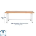 thumbnail image 5 of Seville Classics UltraHD Height Adjustable Workbench, 72" W x 25" D x 28.5”- 42” H, 5 of 17