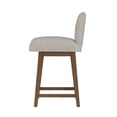 thumbnail image 15 of HH2 Home Upholstered Key Back Wood Adjustable Height Swivel Bar Stool, 15 of 19
