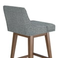 thumbnail image 20 of HH2 Home Upholstered Tapered Back Wood Adjustable Height Swivel Bar Stool, 20 of 20