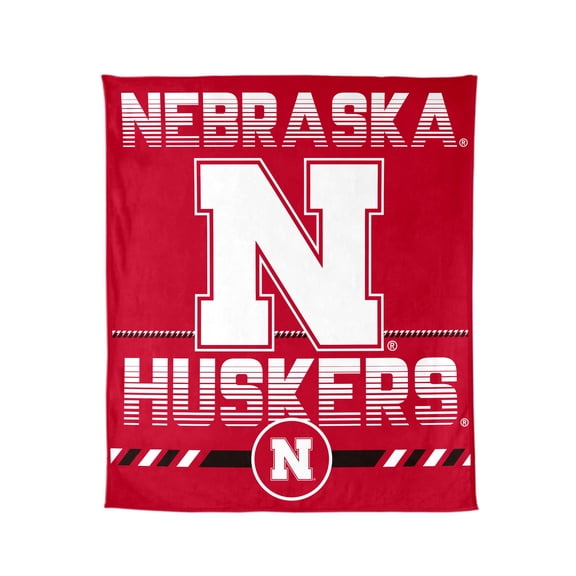 Logo Brands Nebraska Cornhuskers 60"x70" Super Plush Blanket