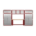 thumbnail image 1 of Seville Classics UltraHD 8-Piece Steel Garage Cabinet Storage Set w/ Height Adjustable Workbench, 14 Feet Wide, 1 of 16