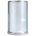 thumbnail image 1 of Breeze 34” x 34” x 77” Corner Shower Kit with Frosted Glass, Walls, Base and Hardware, 1 of 13