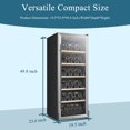thumbnail image 3 of Lanbo 20 Inch 69 Bottle Freestanding Single Zone Wine Cooler, 3 of 13