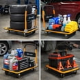 thumbnail image 2 of Simpli-Magic Foldable Platform Push Cart Hand Truck Dolly, 330 lb Capacity, Steel Flatbed with Swivel Wheels, 2 of 5