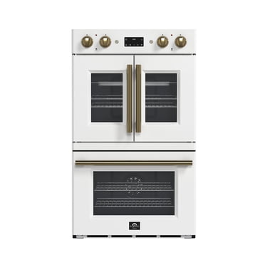 FORNO Asti 30-Inch Double Electric Wall Oven with Upper French Doors