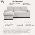 thumbnail image 4 of Serta Hayden Convertible Sectional Sofa, 4 of 10