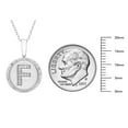 thumbnail image 5 of Diamond Initial Pendant Necklace in Sterling Silver, 5 of 5
