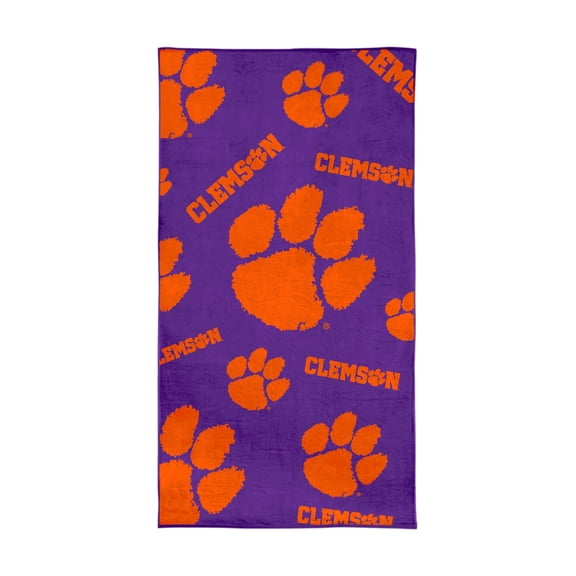 Logo Brands Clemson Tigers 38"x72" Beach Towel