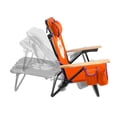 thumbnail image 5 of Logo Brands Clemson Tigers Reclining Beach Chair, 5 of 6