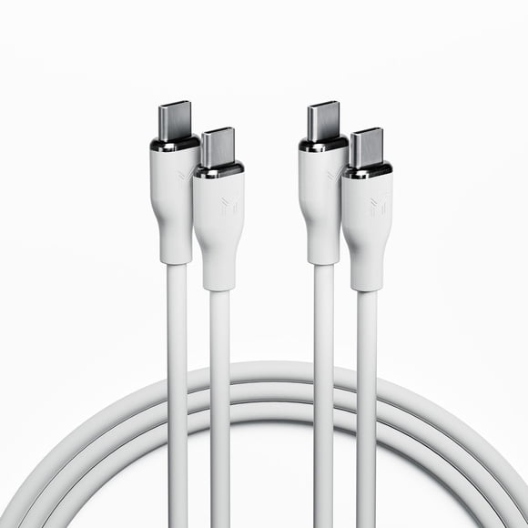 Member's Mark Premium Silicone USB-C to USB-C Cable Set, 2-pk. (3' 60W & 6' 240W)