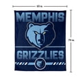 thumbnail image 7 of Logo Brands Memphis Grizzlies 60"x70" Super Plush Blanket, 7 of 7