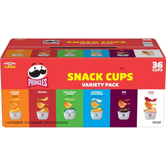 Pringles Snack Stacks Variety Pack Chips, 0.67 oz., 36 ct.